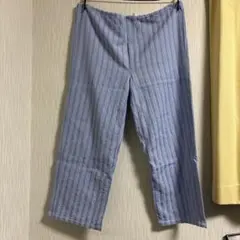 パジャマパンツ　イージーパンツ　ストライプ