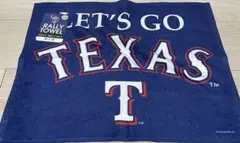 タオル　青紺赤白◉MLBテキサス・レンジャーズTexas野球ベースボール