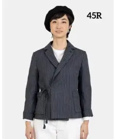 新品同様 定価6.2万 45R 二重織コットンウールのジャケット 3