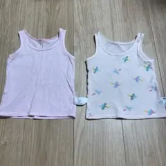 ユニクロベビー　コットンメッシュタンクトップ2枚組