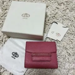 DECKE ピンクレザー 二つ折り財布
