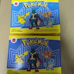 【未開封】ポケモン　マックコラボ　フィギュア2個セット　メガルカリオ　ヒトカゲ