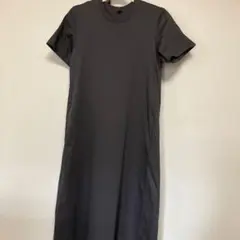 UNIQLO マーセライズコットンAラインワンピース　Ｌサイズ　グレー