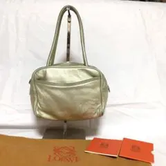 LOEWE ロエベ カーフスキン レザー ハンドバッグ ゴールド トートバッグ