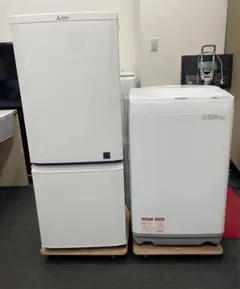 ★名古屋市近郊送料無料!一人暮らし家電2点セット!三菱冷蔵庫u0026シャープ洗濯機