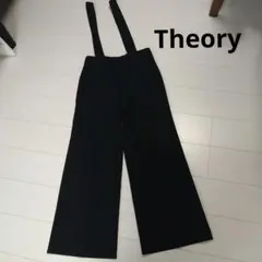 今週お値下げ❣Theoryワイドスラックス　サスペンス付き　ブラック