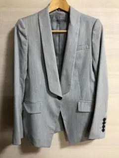 BLACKbyMOUSSYショールカラージャケット グレー