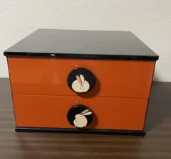 最終価格！うさぎ模様の小物入れ