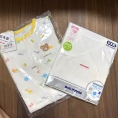 【新品】ミキハウスベビープレオール ロン パース動物柄 MIKIHOUSE