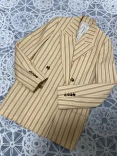 acne studios 20SS ダブルブレストジャケット ベージュストライプ