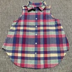 Polo Ralph Lauren ⭐︎チェック柄ノースリーブシャツ 150