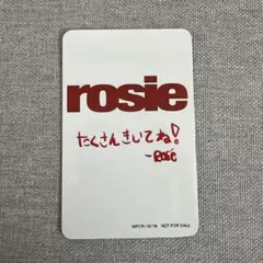 BLACKPINK ロゼ rosie ロージー 日本盤特典　サイン入りトレカ