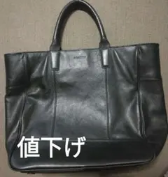 コ－ルハ－ン黒 レザー トートバッグ