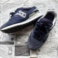 Saucony Shadow ネイビー スニーカー