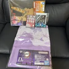 鬼滅の刃　D賞タオル 紫色 約60cm x 120cm