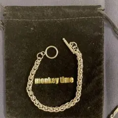 【極美品】monkey time シルバーチェーンブレスレット