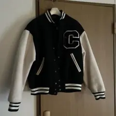 COLUMBUS ATHLETE スタジャン 黒と白