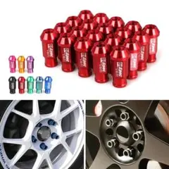 Nissan,subaru,用のアルミニウムホイール付き潤滑ナット