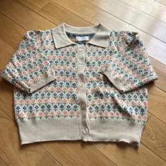 【美品】半袖ニット 春夏　個性的　冷房対策