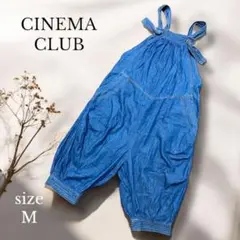 【CINEMA CLUB】　バルーンサロペット　オールインワン　M インディゴ