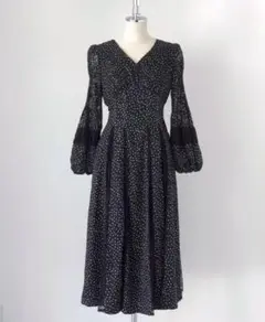 正規品herlipto Lace-trimmed Pin Dot Dress M