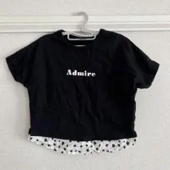 ブラック×水玉Tシャツ