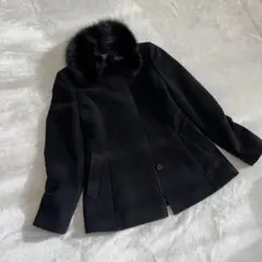 【美品】23区 フォックファーコート Aライン