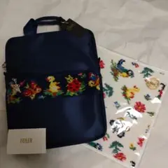フェイラー 学校フェイラーipadケース ネイビー ハイジ タオルハンカチ 新品