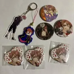 アイチュウ　十文字蛮　缶バッジ　キーホルダー