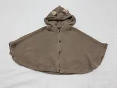ベビー　キッズ　ポンチョ　マント　カーディガン