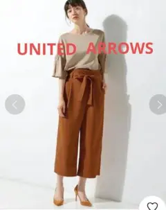 ユナイテッドアローズ UBCE ハイウエスト クロップド タックパンツ