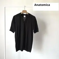 【美品・希少色】Anatomica Knited Poloポロシャツ1アナトミカ ANATOMICA アナトミカ 日本製 KNIT POLO 鹿の子編みニット