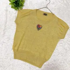 美品♡ 【K.SHOP FORMAL】 サマーニット くすみイエロー