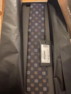 【美品】Giorgio Armani スティールブルー ネクタイ