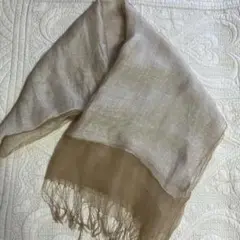 オーガンジーストール フリンジ付き