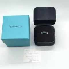 ティファニー T トゥルー ワイドリング ホワイトゴールド 16号