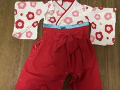 ベビー　袴ロンパース　70サイズ
