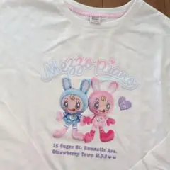 未使用　メゾピアノ　ラインストーン付き　ロンT