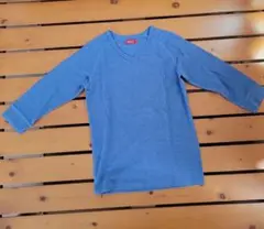ブルー Vネック Tシャツ美品　サイズ1