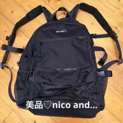美品♡nico and…リュックブラック