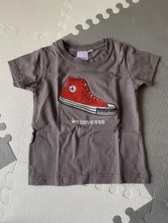 CONVERSE 赤いスニーカー Tシャツ 100cm