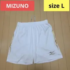 MIZUNO ミズノ メンズ ハーフパンツ　L　ホワイト　サッカー・フットサル