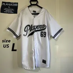 送料込み！Playerz69ベースボールゲームシャツXL bboy b系00's