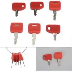 Viprh 6個 重機 イグニッション ショベル用 ローダー用 ドーザーキー用