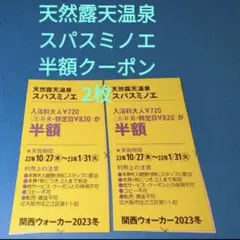 スパスミノエ半額クーポン2枚セット