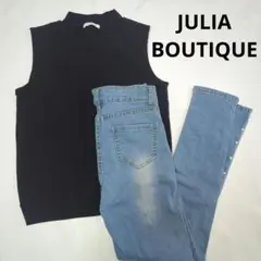 JULIA BOUTIQUE　ノースリーブトップスとスキニージーンズセット