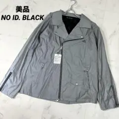 【美品】NO ID. BLACK リフレクター　BIG-W ライダース　シルバー