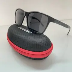 FEISEDY ブラック サングラス 偏光 ミラー 軽量 UV400 ケース付き