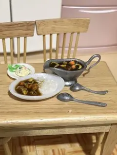 ミニチュアカレーセット スプーン付き