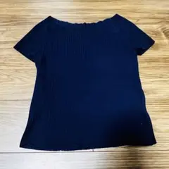 アプワイザーリッシェ　オフショルリブニット　ネイビー